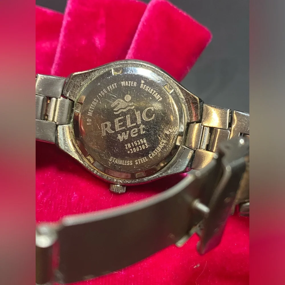 Men’s Relic‎ Wet By Fossil Silver and Black Chronograph Watch